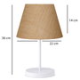 Opviq AYD-3120 Lámpara de Mesa Crema y Blanco